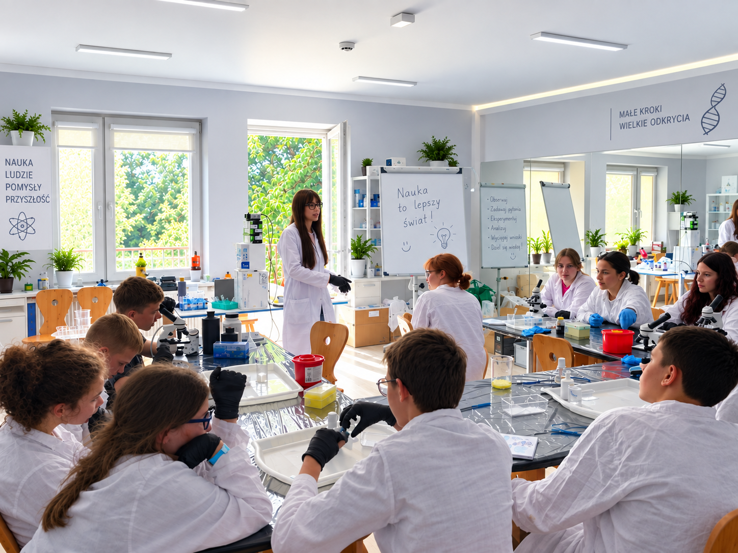 AlpaCamp - zajęcia w laboratorium